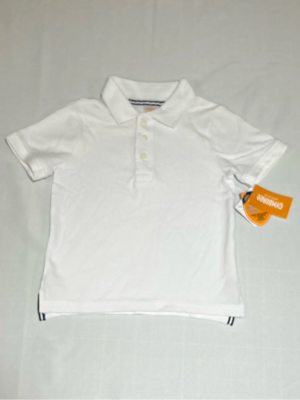 Gymboree Boys White Short Sleeve Stain Resistance Polo Top NWT Uniform Preppy